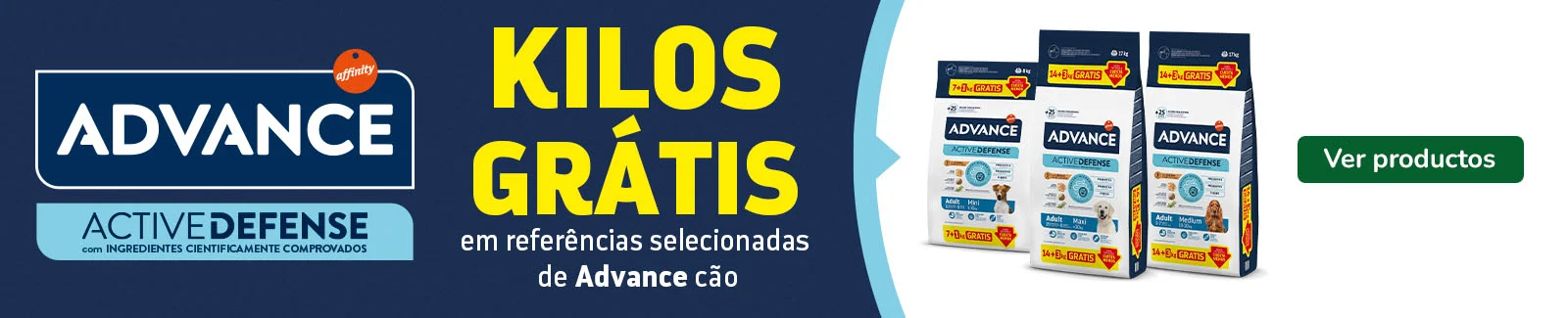 Advance: Ra&ccedil;&atilde;o com quilos gr&aacute;tis para c&atilde;es.