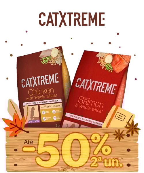 Catxtreme: Até 50% de desconto na 2ª unidade de ração para o seu patudo.