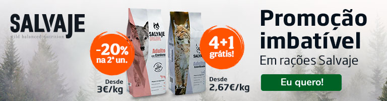 Promoção imbatível em rações Salvaje!