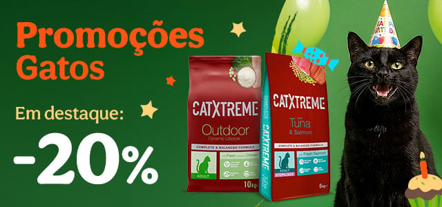 Catxtreme: -20% de desconto em ração para gato