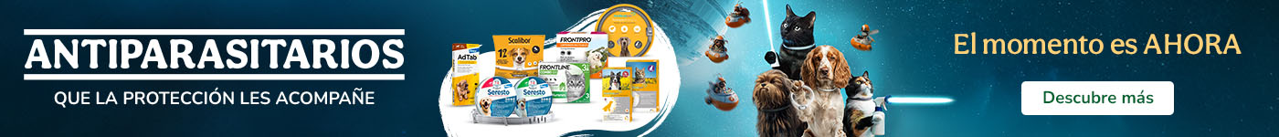 Livres de parasitas! Antiparasitários para cães e gatos.