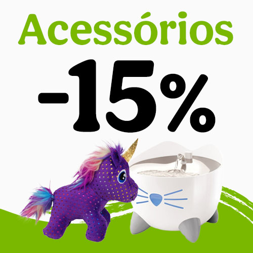 15% de desconto em todos os acessórios.