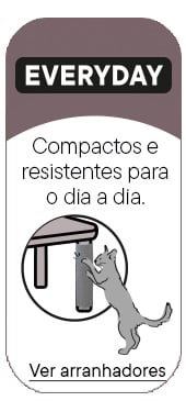 Arranhadores Leeby Everyday: Compactos e resistentes para o dia a dia do seu gato.