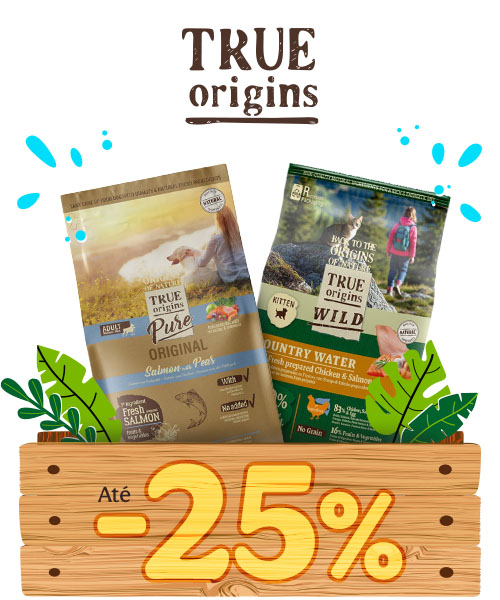 True Origins: Até 25% de desconto na ração para o seu patudo.