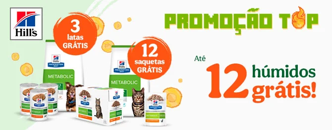 Hill’s Prescription Diet: Ração veterinária para cães e gatos com promoção de oferta.
