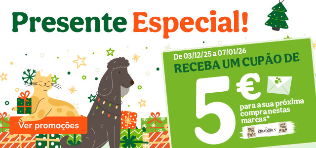 Presente de Natal: 5€ de desconto.
