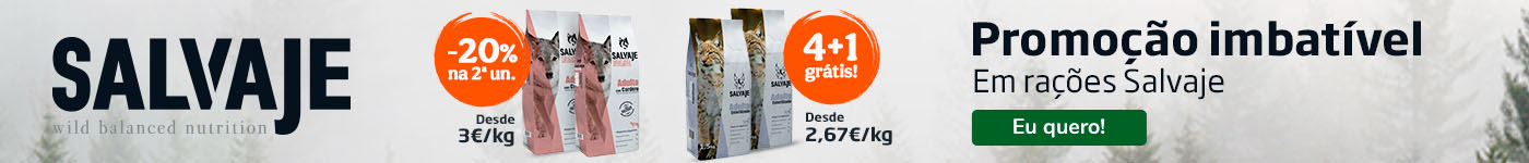 Promoção imbatível em rações Salvaje! 