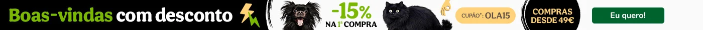 Promoção de boas-vindas Tiendanimal: aproveite descontos exclusivos na sua primeira compra. Ofereça ao seu pet os melhores produtos com preços especiais!