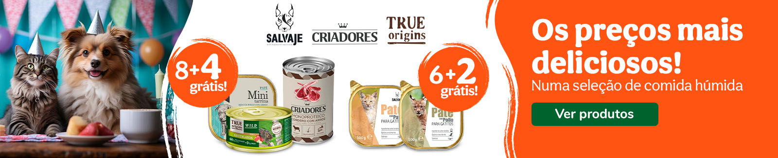 Super Preço em comida húmida para cães e gatos
