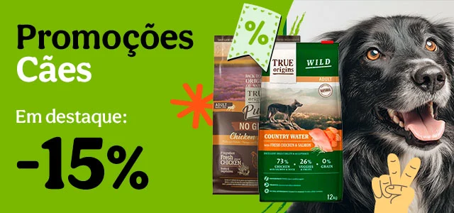 True Origins: 15% de desconto em ração para cão.