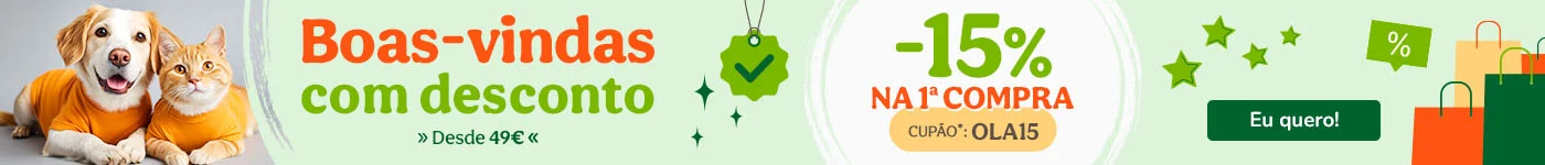 Descubra promoções mensais permanentes para patudos. Alimentação, acessórios e cuidados com descontos exclusivos.