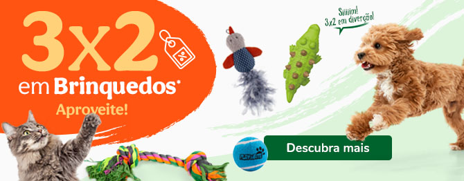 Leve 3, pague 2 numa seleção de brinquedos para cão e gato