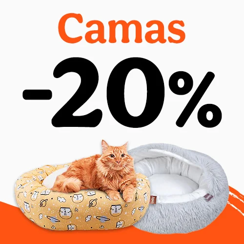 20% de desconto em camas para gato.
