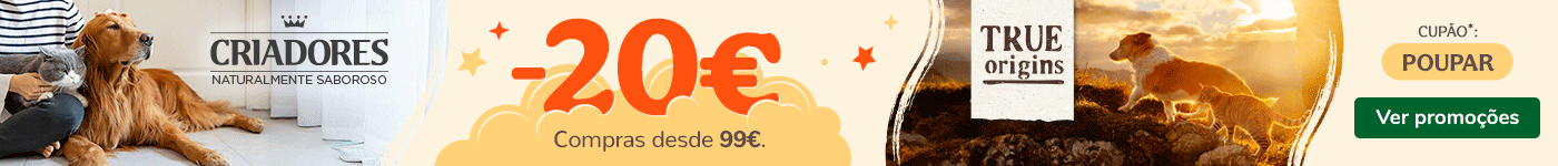 Promoção Criadores + Tiendanimal: Descontos especiais em ração para cães e gatos. Aproveite esta oferta para proporcionar uma alimentação de qualidade ao seu pet!