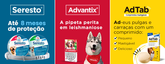 Adtab, Seresto e Advantix para cão: soluções antiparasitárias de última geração para a proteção do seu patudo.