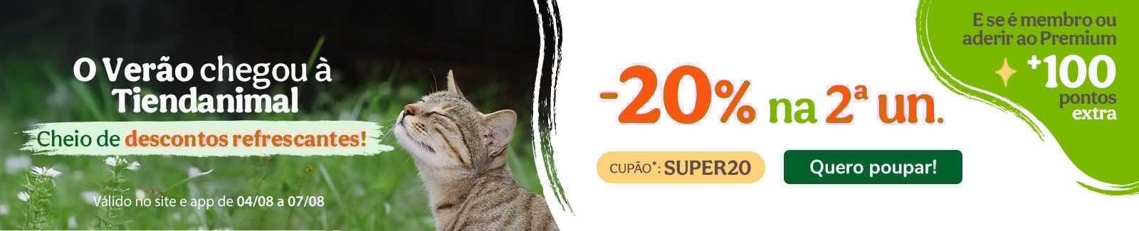 MÁXIMA POUPANÇA: 20% desconto na 2ª unidade com o cupão: SUPER20