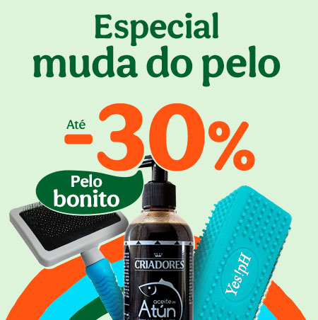Cuide do pelo do seu patudo com super preços em produtos selecionados. Oferta especial na Tiendanimal!