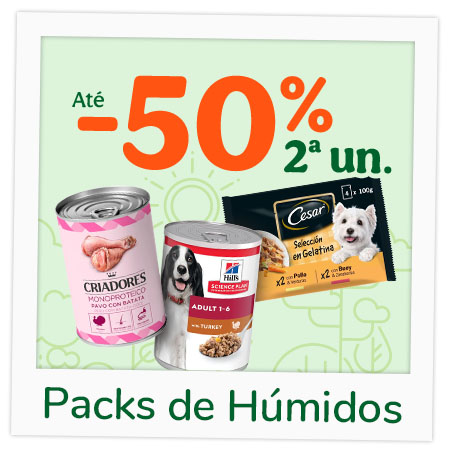 Húmidos fresquinhos até -50% em packs