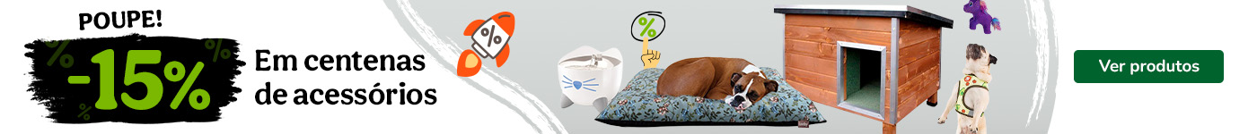 15% de desconto em todos os acessórios.