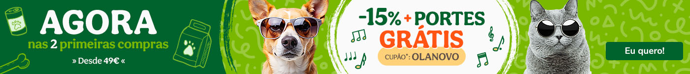 15% desconto e gastos de envio grátis (Portugal continental) na suas duas primeiras compras!