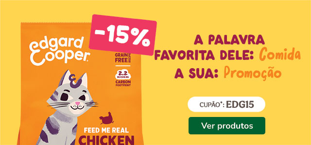 Edgard & Cooper: 15% de desconto numa seleção de ração para  gato.