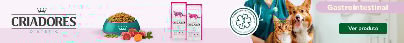 Ração Gastrointestinal Criadores para Gatos. Melhore a sua saúde!