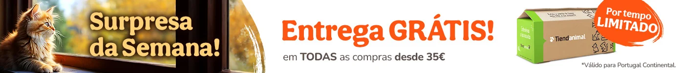 Envio grátis em todas as compras desde 35€. Válido para Portugal continental.