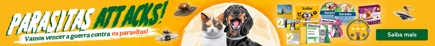 Proteja o seu patudo com os melhores antiparasitários. Promoções especiais em coleiras, comprimidos e pipetas antiparasitárias para cão e gato.