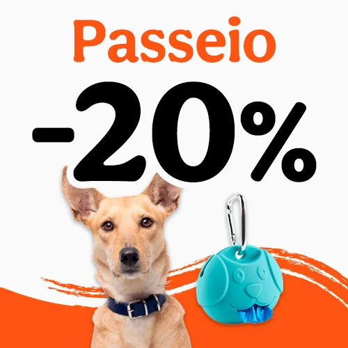 20% de desconto em acessórios de passeio.