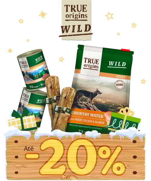 True Origins Wild: Até 20% desconto.