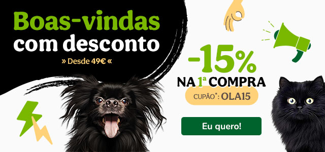 Descubra promoções mensais permanentes para patudos. Alimentação, acessórios e cuidados com descontos exclusivos.
