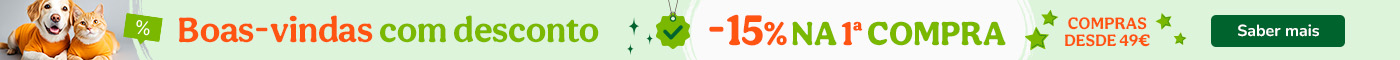 Promoção de boas-vindas Tiendanimal: aproveite descontos exclusivos na sua primeira compra. Ofereça ao seu pet os melhores produtos com preços especiais!