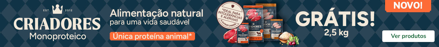 Criadores Monoproteico: Quilos grátis na compra de ração para cão.