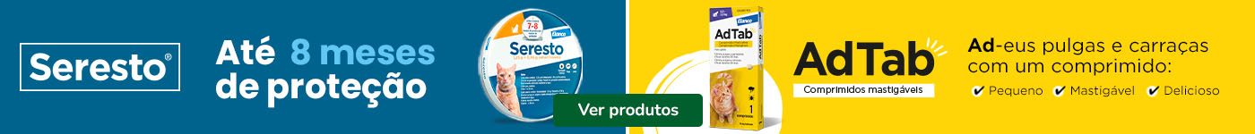 Seresto e AdTab: Antiparasitários para gato.