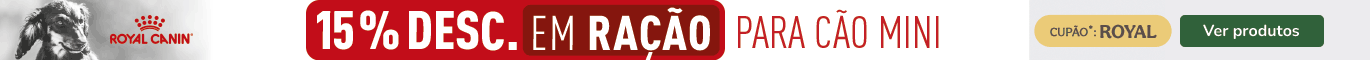 At&eacute; 15% de desconto numa sele&ccedil;&atilde;o de ra&ccedil;&atilde;o e at&eacute; 20% de desconto em packs de alimento h&uacute;mido da Royal Canin Mini e X-Small para c&atilde;o. 
