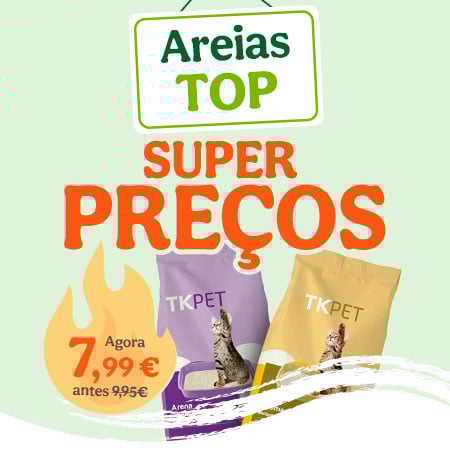 Até 50% de desconto na 2.ª unidade em areias selecionadas para gatos