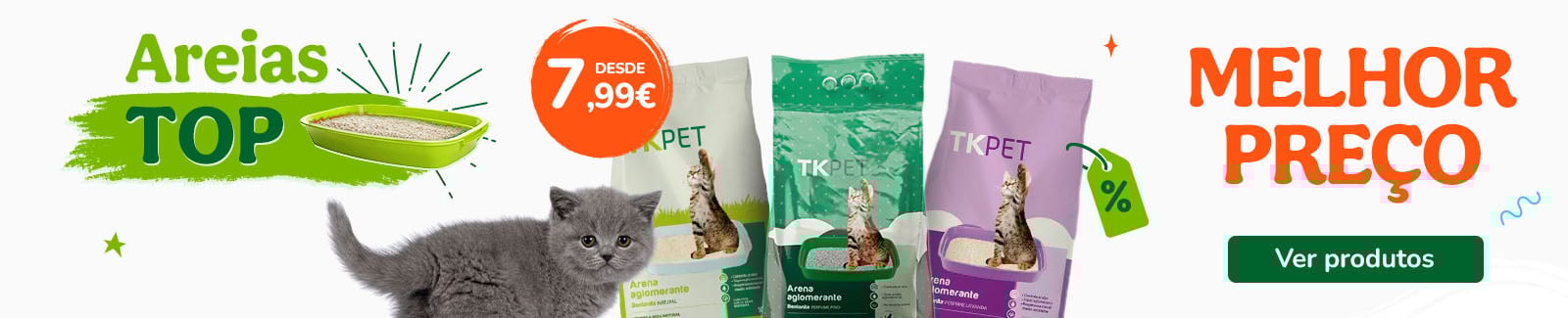 Baix&aacute;mos o pre&ccedil;o nas areias aglomerantes. Desde 7,99&euro;. Aproveite!