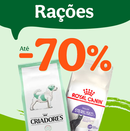 Raçao até 70% de desconto