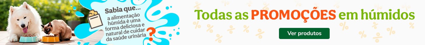 Promoções em alimento húmido para cães e gatos.