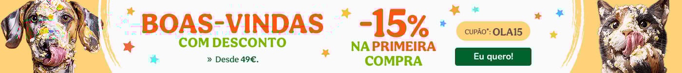 Descubra promoções mensais permanentes para patudos. Alimentação, acessórios e cuidados com descontos exclusivos.