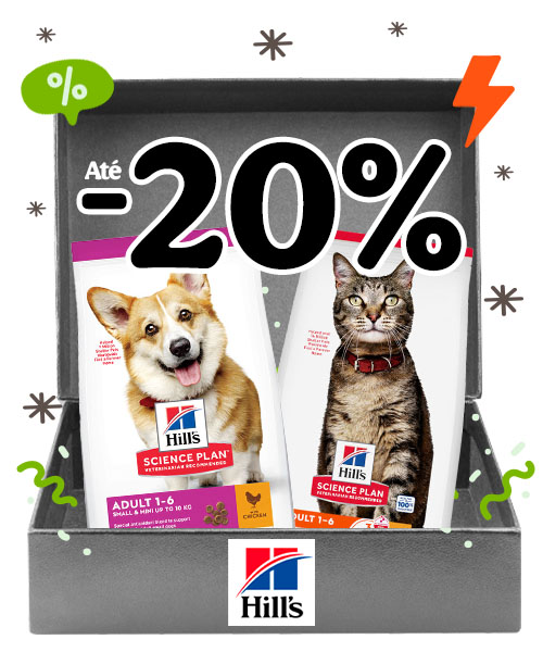 Hills Science Plan: 20% desconto