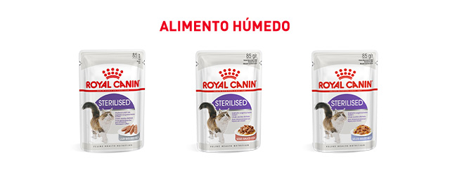 Royal Canin esterilizado. Encontre a comida húmida que melhor se adapta ao seu gato esterilizado.