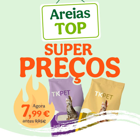 Até 50% de desconto na 2.ª unidade em areias selecionadas para gatos