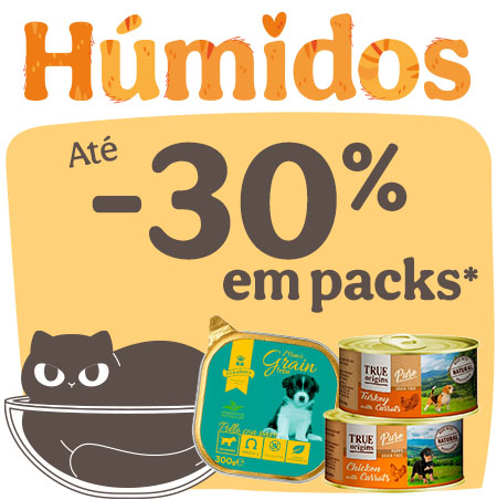 Miaumania: Até 30% de desconto em comida húmida para gatos.