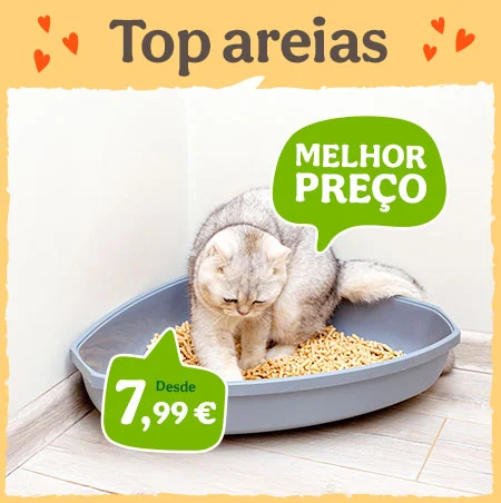 Areias aglomerantes para gato desde 7,99€.