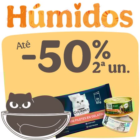 Mais de 30% de desconto em pack de comida húmida para gatos.