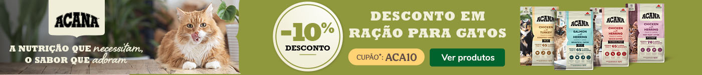 10% de desconto em ração Acana para gatos — alimentação natural e saudável na Tiendanimal