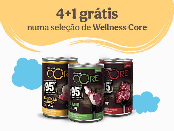 4+1 grátis numa seleção de comida húmida para cães