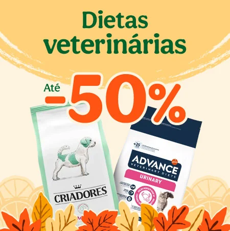 Dietas veterinárias: Até 50% de desconto em ração, snacks e húmidos para o seu patudo. Dietas veterinárias: Até 50% de desconto em ração, snacks e húmidos para o seu patudo.