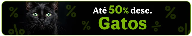 Até 50% de desconto em Promoções para Gato